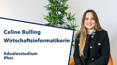 Unsere duale Studentin Celine Bulling (Wirtschaftsinformatik).